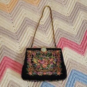 Beautiful vintage hand stitch mini purse